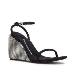 Alexander Wang Dahlia 95 Crystal Wedge Sandal size 38